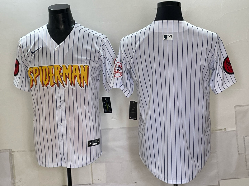 Men 2026 New York Yankees blank white Nike MLB Jersey 0907003->new york yankees->MLB Jersey